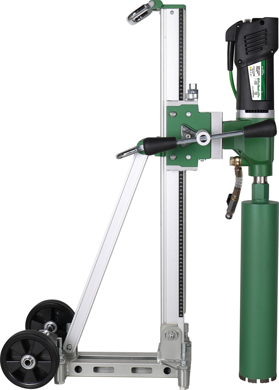 Kömürsüz Motorlu Açılı Sehpalı Karot Seti – 252 mm Delme Kapasiteli