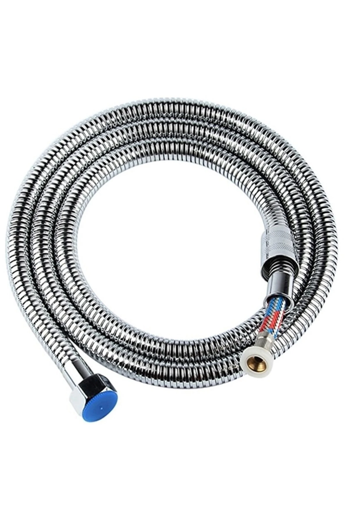 5 Fonksiyon Yüksek Basınçlı Duş Başlığı Yapışkanlı Duş Askısı 1,5 Çelik Örgülü Duş Hortum
