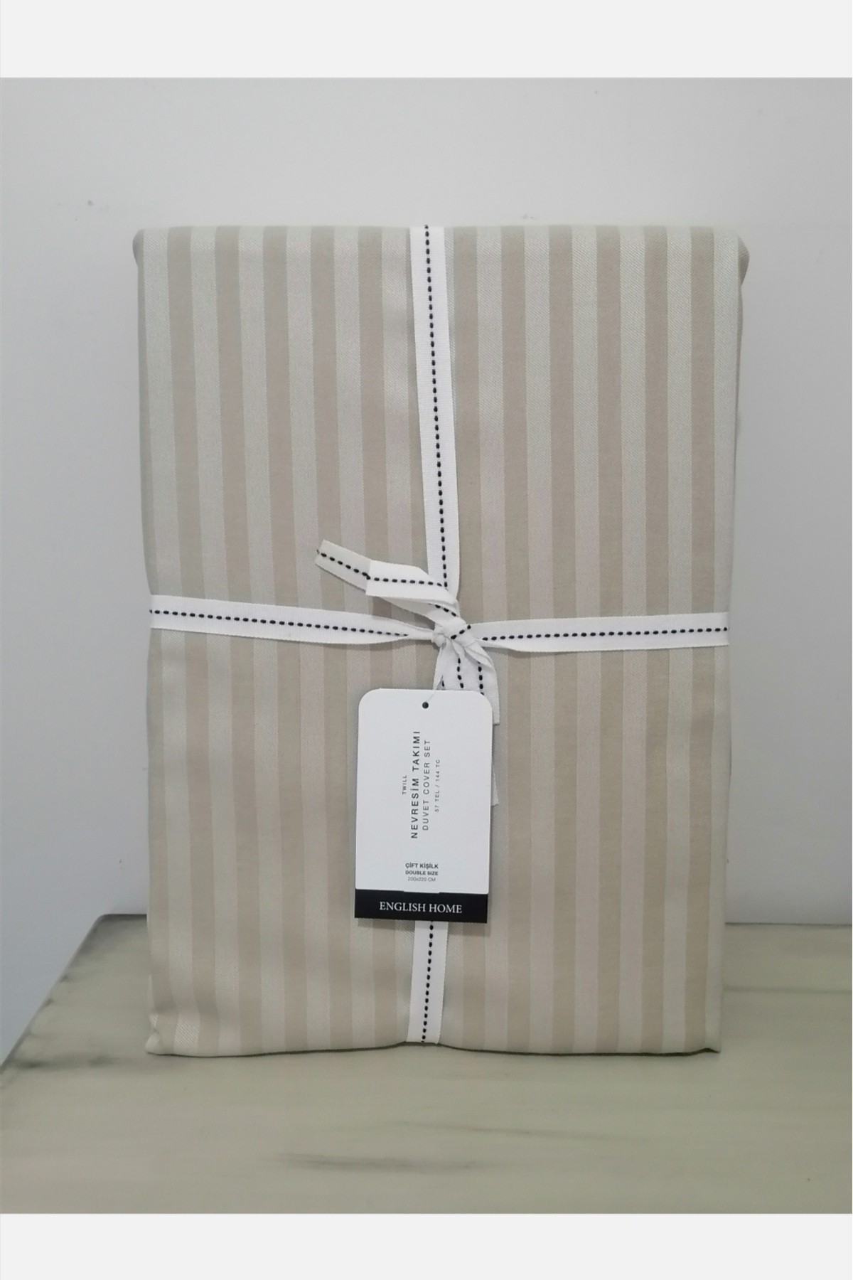 Classy Twill Çift Kişilik Nevresim Takımı 200x220 cm Bej