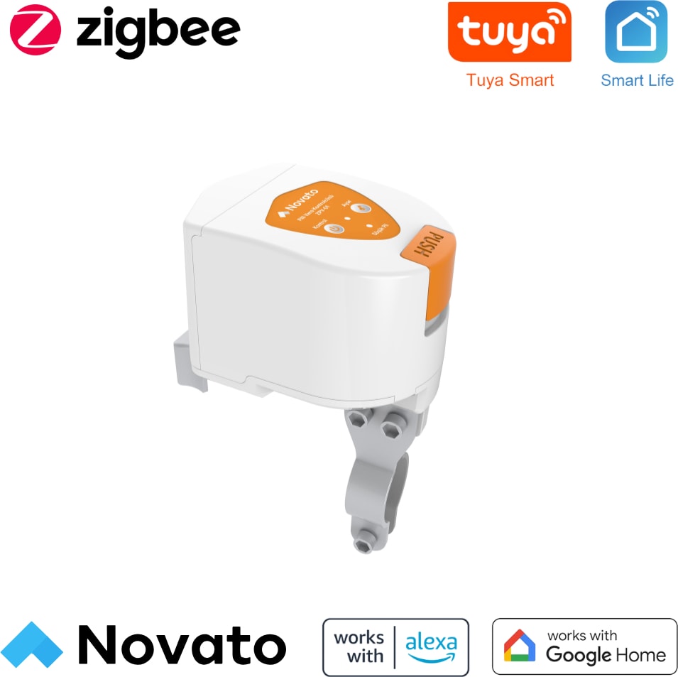 Zigbee Pilli Akıllı Vana Kontrolcüsü - Kablosuz Su, Gaz Vanası ( Tuya, Smart Life ,Zigbee2MQTT Uyumlu )