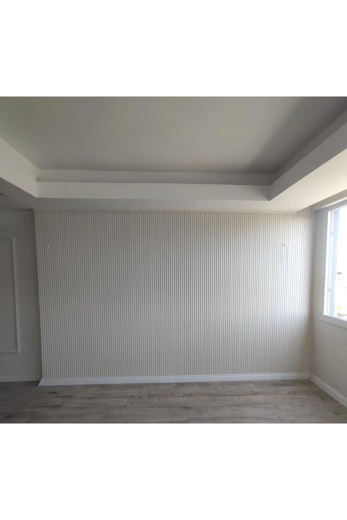 Akyürek Lb 3783 Model Bianco ( Beyaz -kırık Beyaz Arası Renktir) Dekor Profil Duvarpanel Lambri