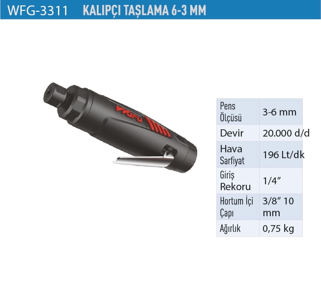 Kalıpçı Taşlama 6-3mm WFG3311