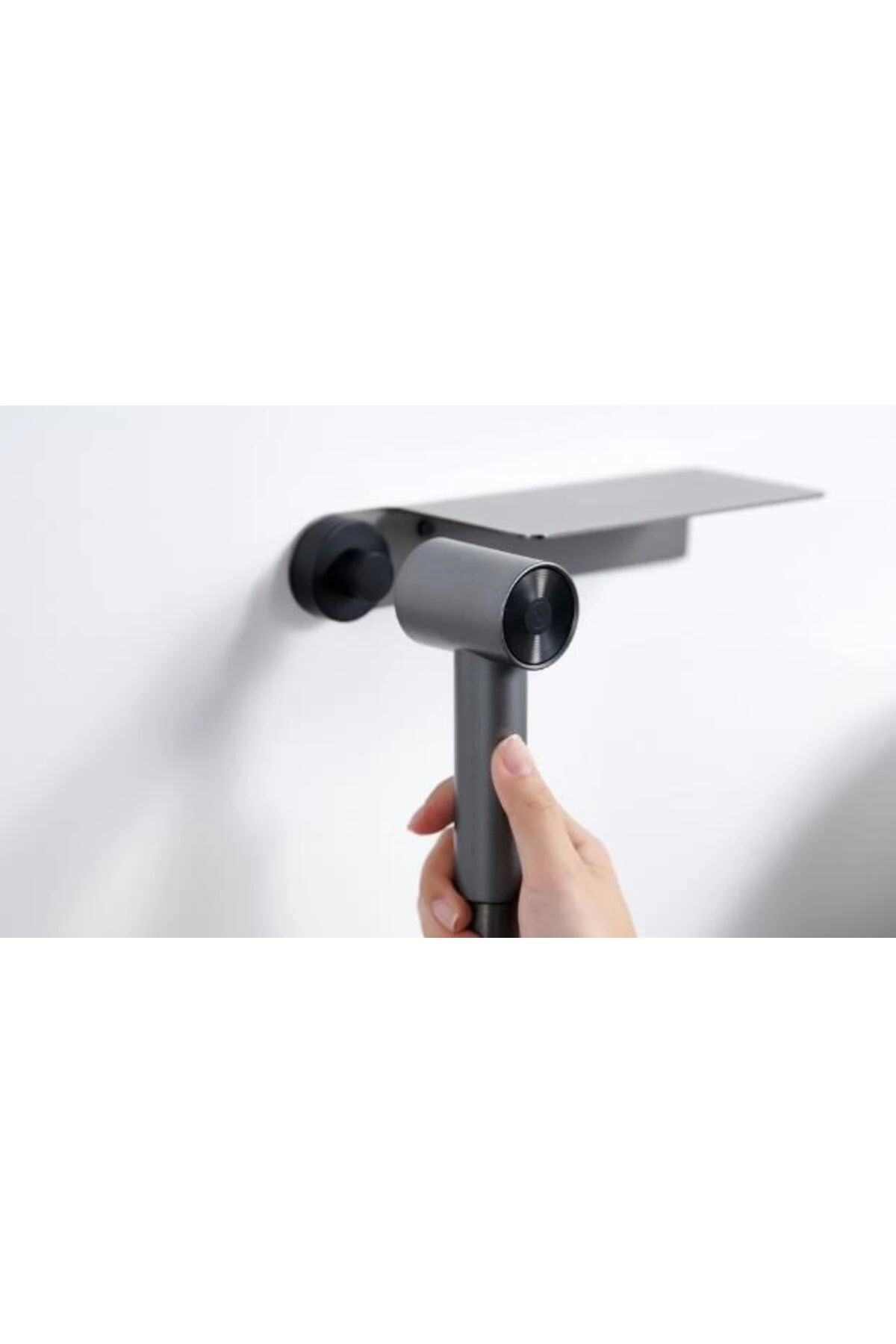 Taharatmatik Bide Sprey Yıkama Sistemi Manyetik Askı ve Etejerli Krom H707CR