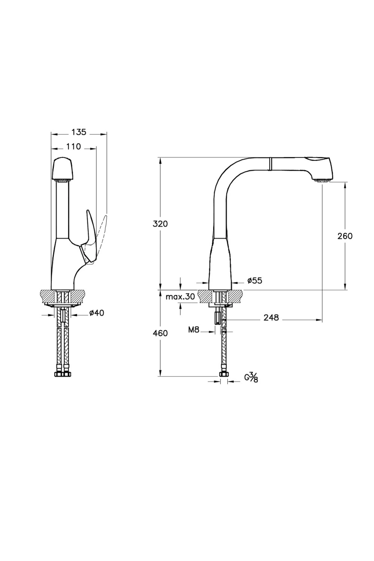 Armix V3 El Duşlu Eviye Bataryası A42151