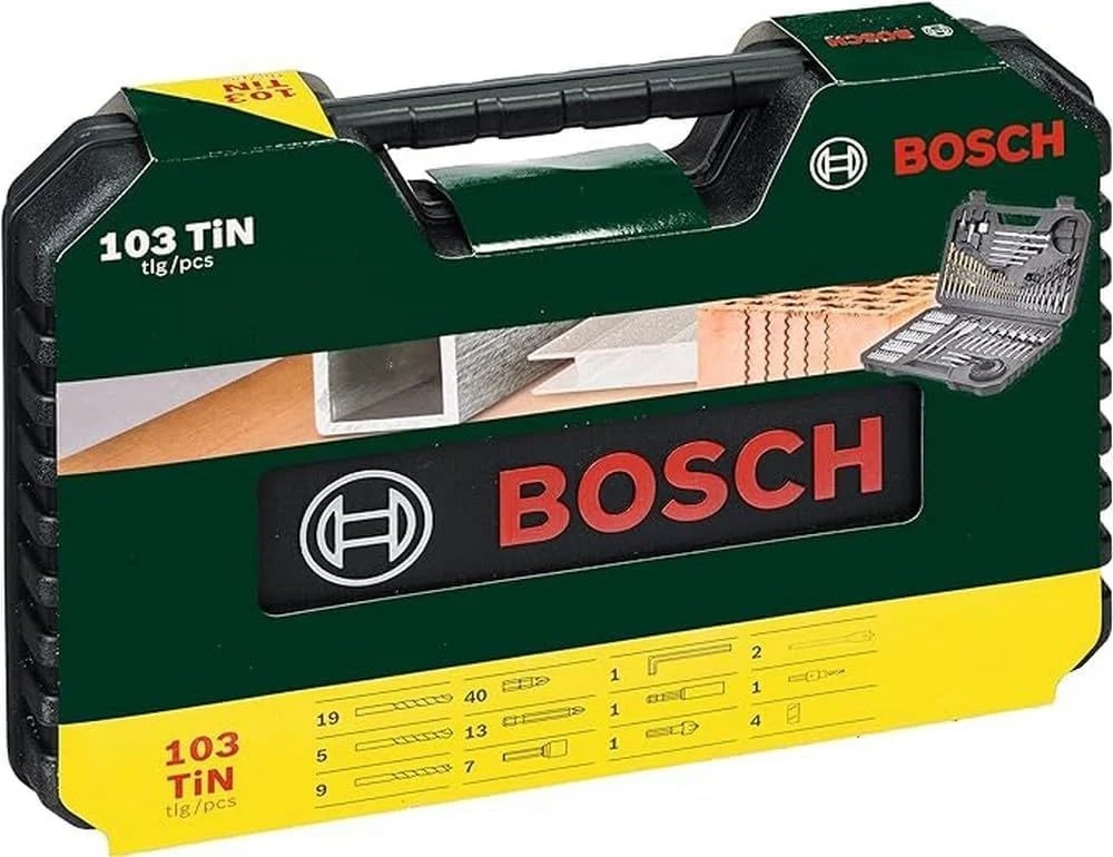 BOSCH V-Line Matkap & Vidalama Karışık Aksesuar Seti 103 Parça - 2607017367