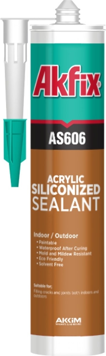 AS606 Silikonize Mastik Gri 500GR