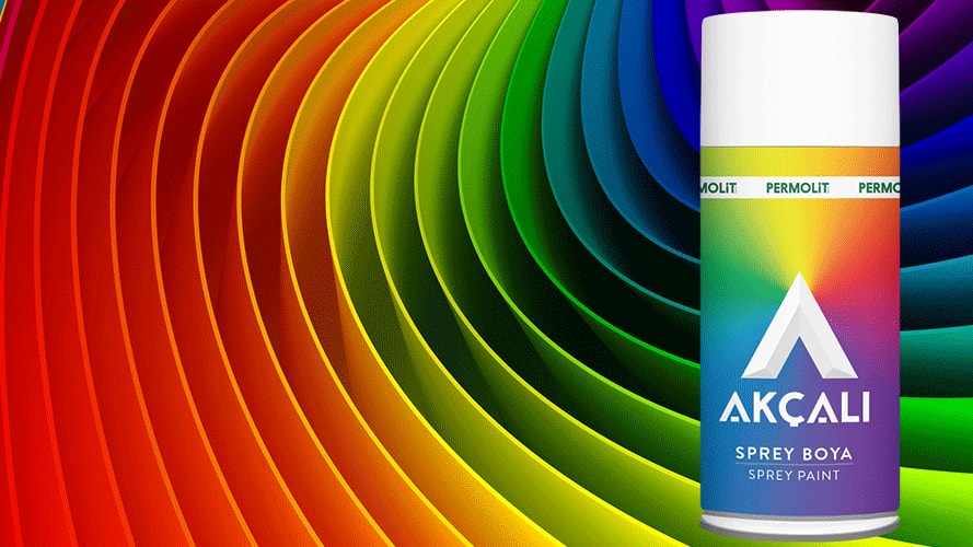 AKÇALI310 Altın Yaldız Sprey Boya 400 ml 3 Adet