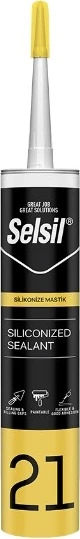 Silikonize Akrilik Mastik 500 G x 25'li Koli Beyaz