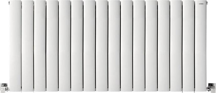 600 x 1275 mm Lilac Yatay Beyaz Alüminyum Radyatör Standart Bağlantı