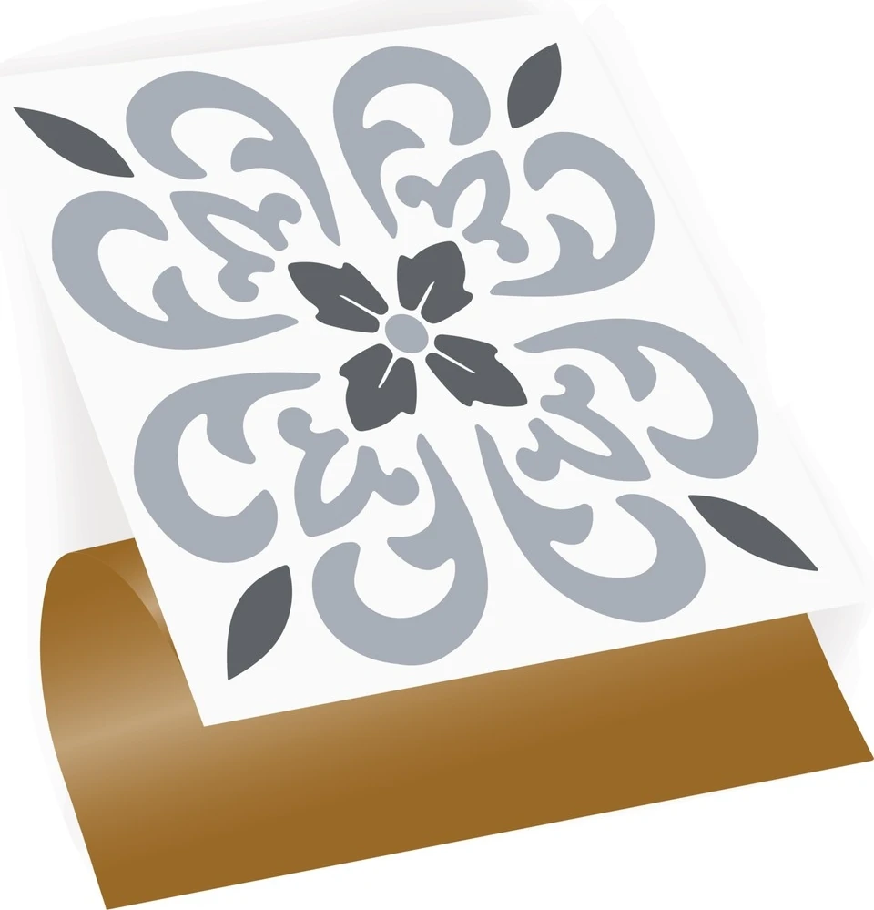 Kendinden Yapışkanlı Banyo Mutfak Kaplama Geometrik 07 Desenli Pvc Karo 30X30 cm (33 Adet) 3m2