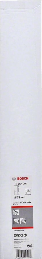 BOSCH - Standard Seri Beton Için 1 1/4'' Unc Girişli Sulu Elmas Karot Ucu 72MM