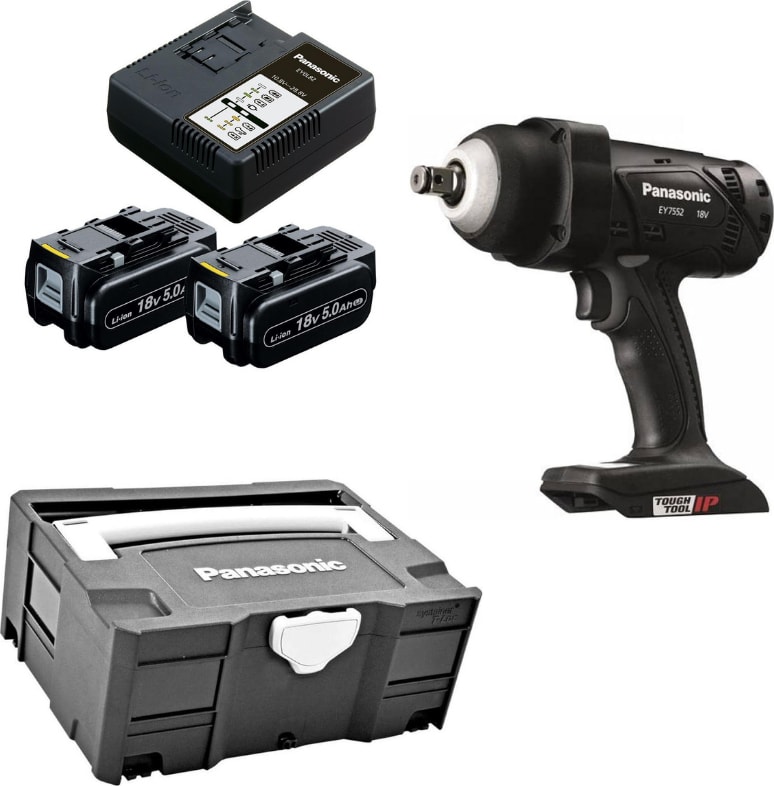 EY7552LJ2S Akülü Somun Sıkma (18V-5.0Ah Pil Seti - Systainer Çanta)