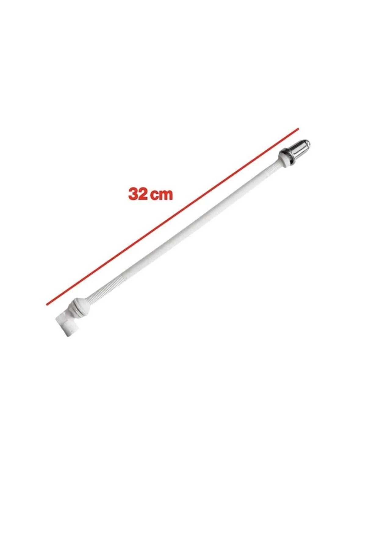 Uzun Klozet Tuvalet Taharet Çubuğu 32 cm Plastik Borulu Ayarlanabilir Kısaltılabilir U Tipli