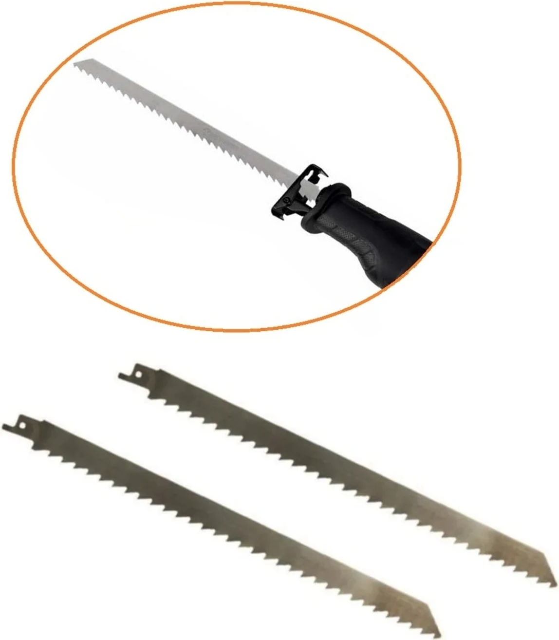 Tilki Kuyruğu Testeresi 2 Adet 300mm Ahşap, Plastik, Kemik, Buz Kesme Ucu, Elektrikli, 18W