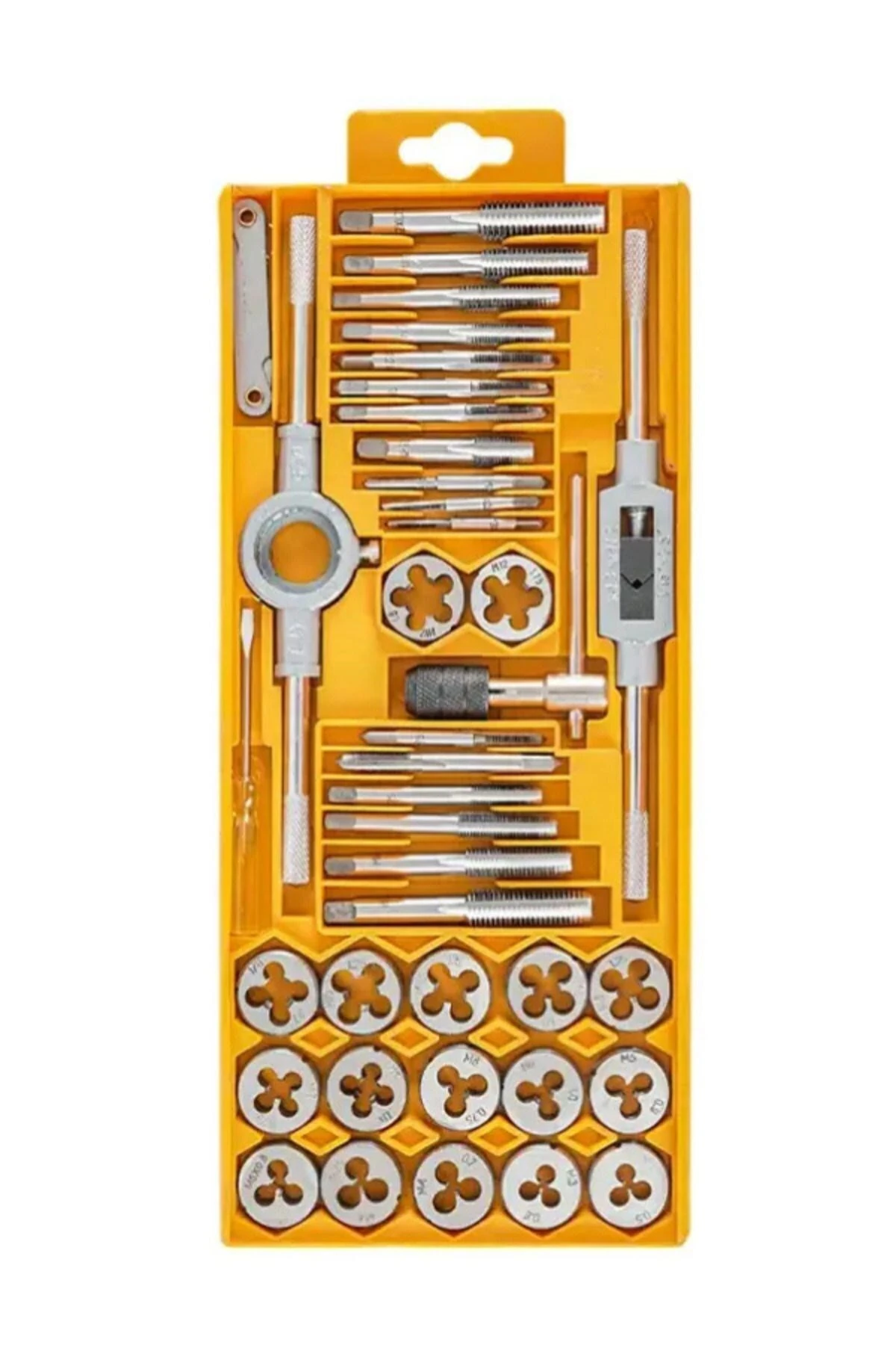 40 Parça Pafta Kılavuz Seti, 40 Parçalı Premium Kılavuz ve Kalıp Seti