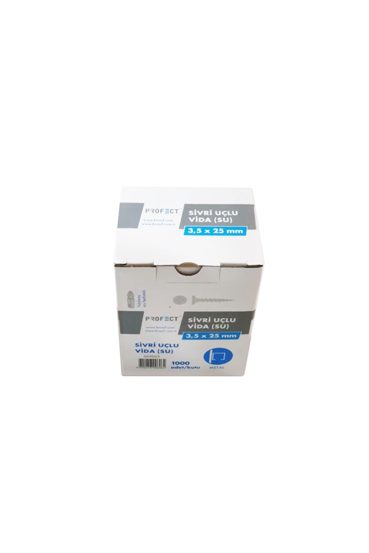 Profect Sivri Uçlu Alçıpan Vidası 3.5 x 25mm 1000'li