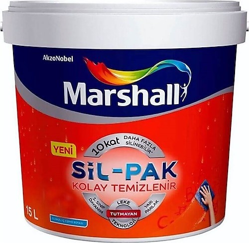 Marshall Sil-Pak Silinebilir İç Cephe Boyası 15 Lt