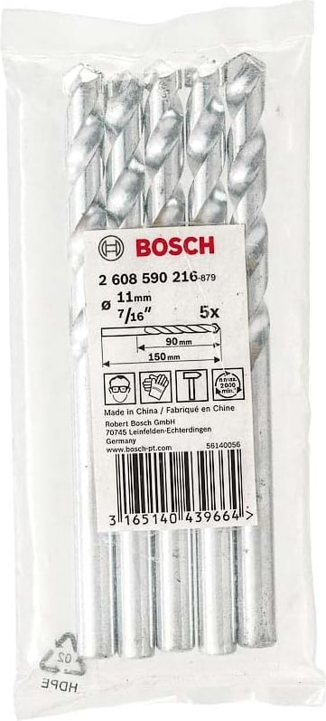 BOSCH Matkap Uçları Cyl-1 11 x 150 mm 5'li Paket