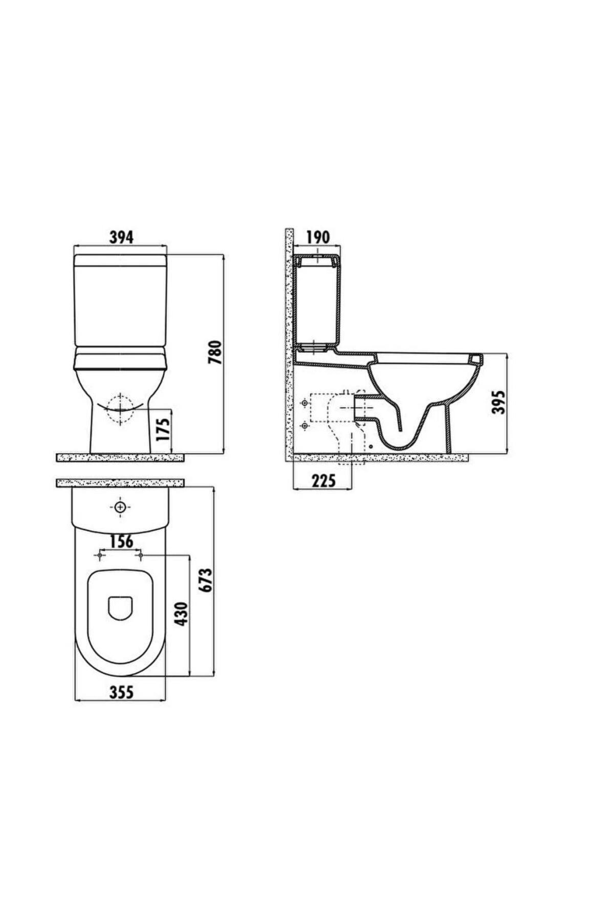 Vitroya Duvara Sıfır Klozet + Rezervuar + VitrA İç Takım + Yavaş Kapanır Kapak Set