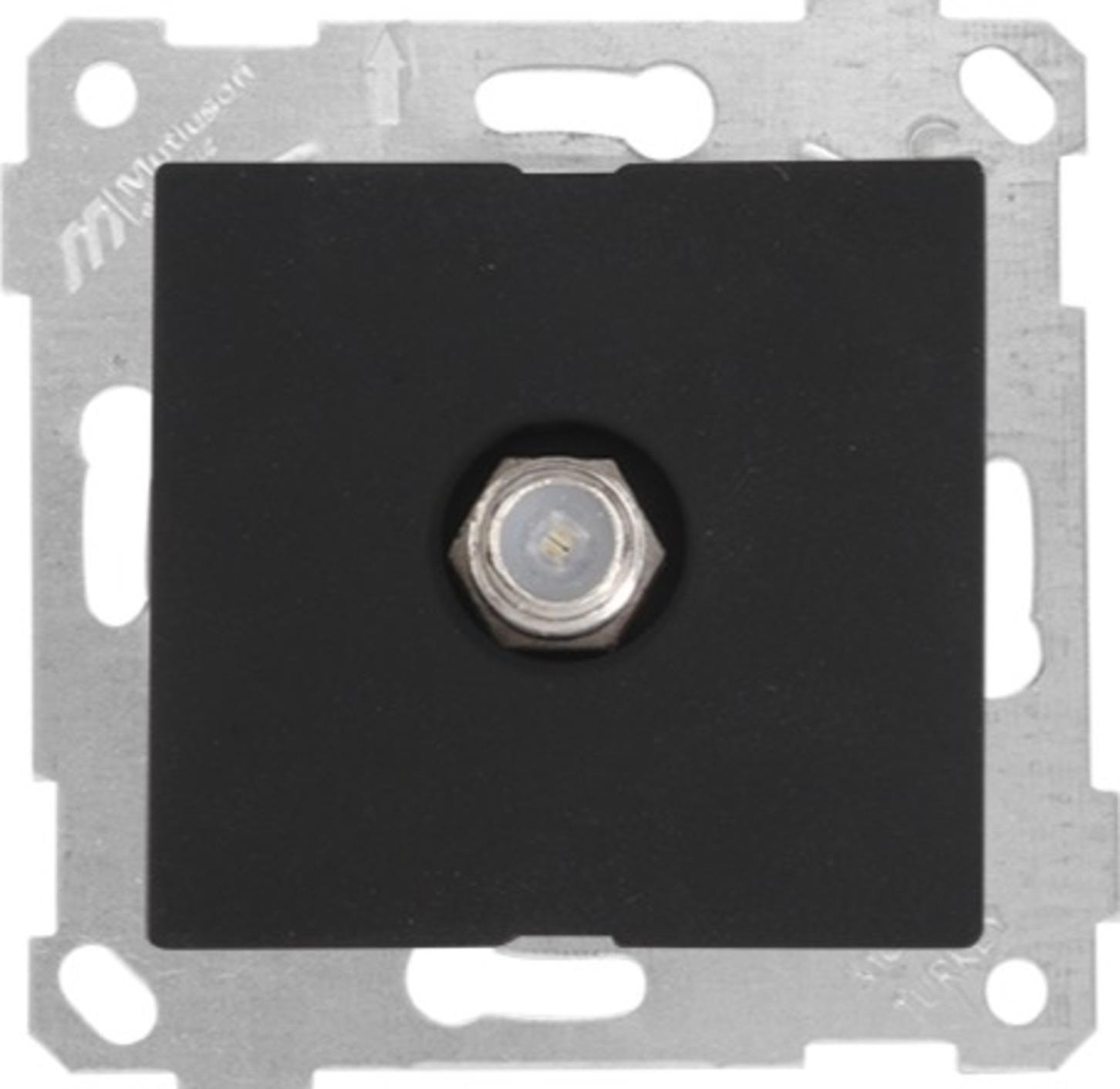 Rita Siyah Mek ve Tuş F Dişi Tv Prizi (6 Adet)