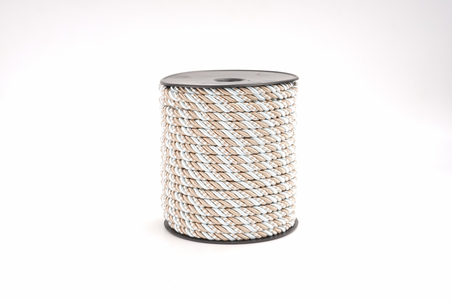 Polyester Kordon İp 10mm 50metre- Turkuaz/ Koyu vizon