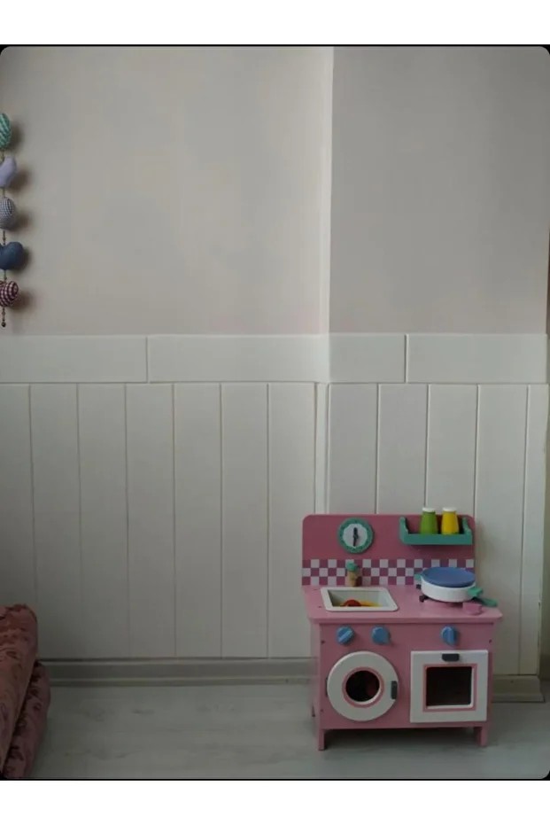 3D Lambiri Tahta Model 70x500cm Kendinden Yapışkanlı Duvar Kağıdı Esnek Köpük Panel NW43 70X500CM