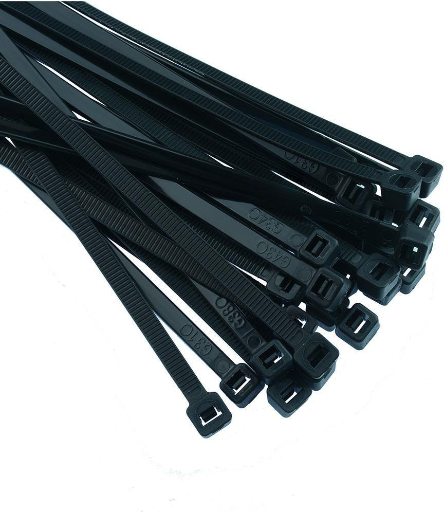 Kablo Bağı Plastik Kelepçe Siyah 2.5X200 mm - 100 Adet