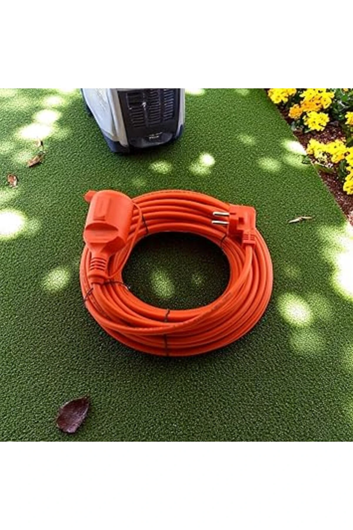 Kablosu 30 METRE 3x2.5 mm Ev Tipi Topraklı CCA Kablolu Tekli Grup Fiş Priz Kapaklı Monofaze