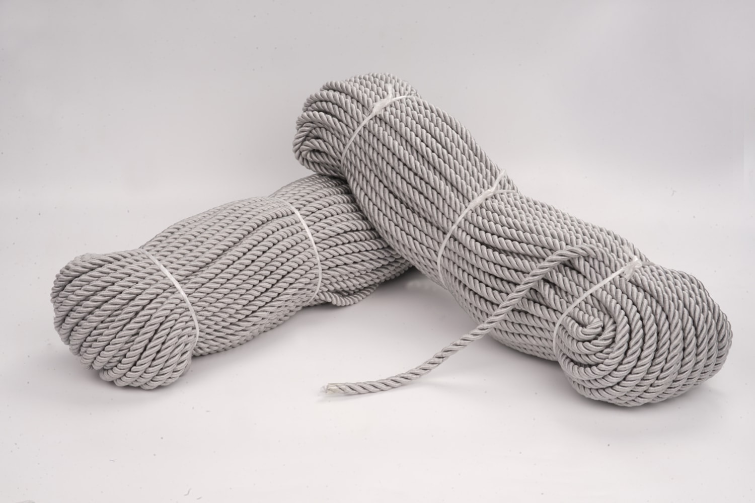Polyester Kordon İp 8mm 50metre- Gümüş