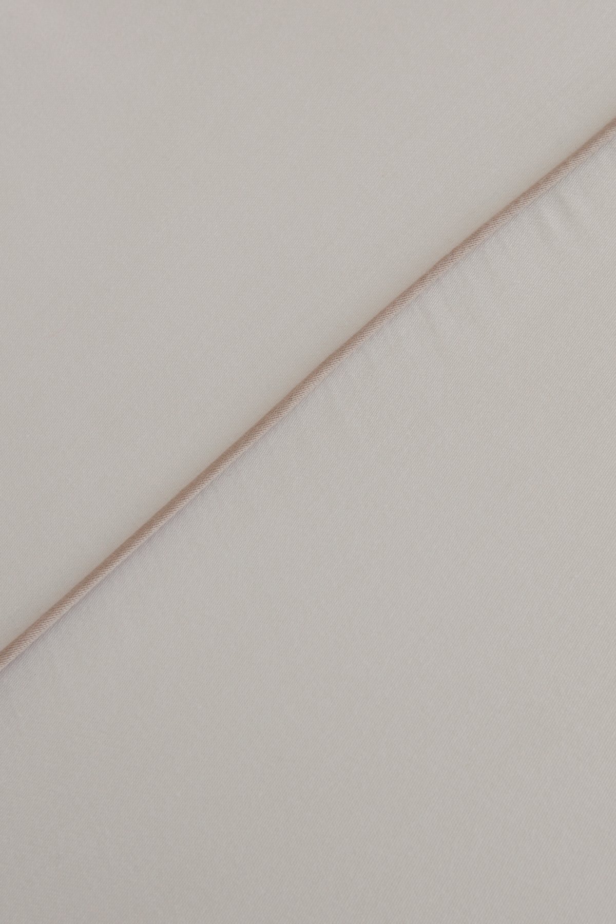 White Collection Vinas Çift Kişilik Saten Biyeli Nevresim Takımı Beyaz