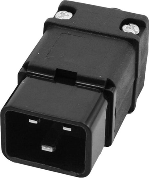 C20 Fiş Pdu/ups Soketi Standart IEC320 C20 16A 250V Ac Elektrik Güç Kablosu Konektörü