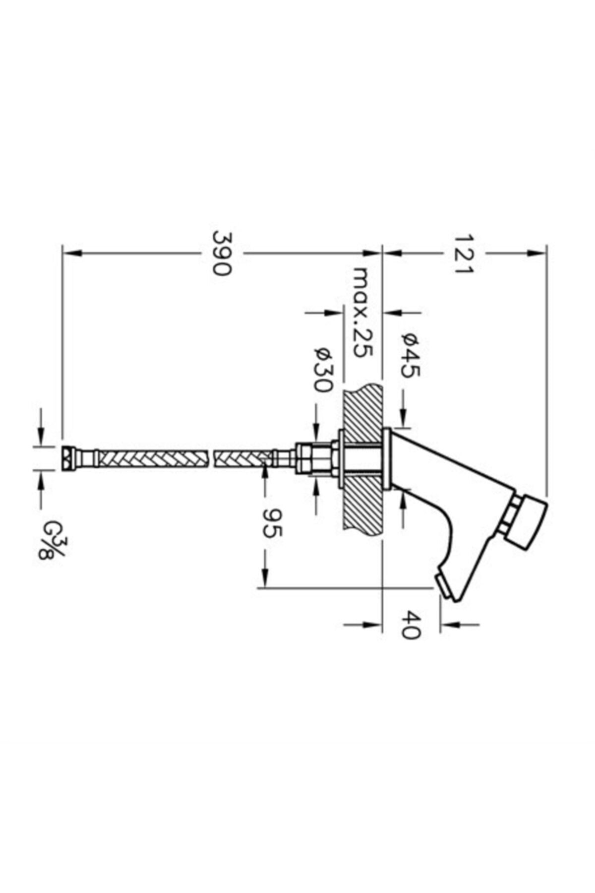 Aquatech Zaman Ayarlı Lavabo Bataryası A47059sta