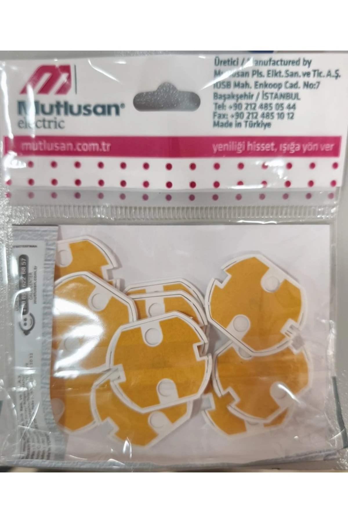 Priz Çocuk Koruma Kapağı – 10 Adet Güvenlik Seti (Yapışkanlı, Kolay Montaj)