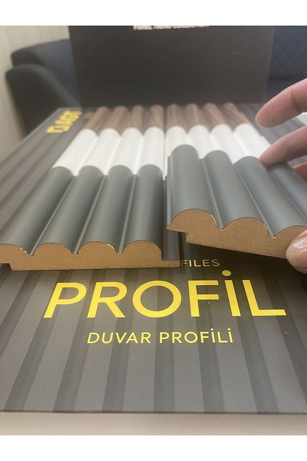 Akyürek Lb 2200 Model Soft Touch Fırtına Gri Dekor Profil Duvar Kaplama Panel Lambri