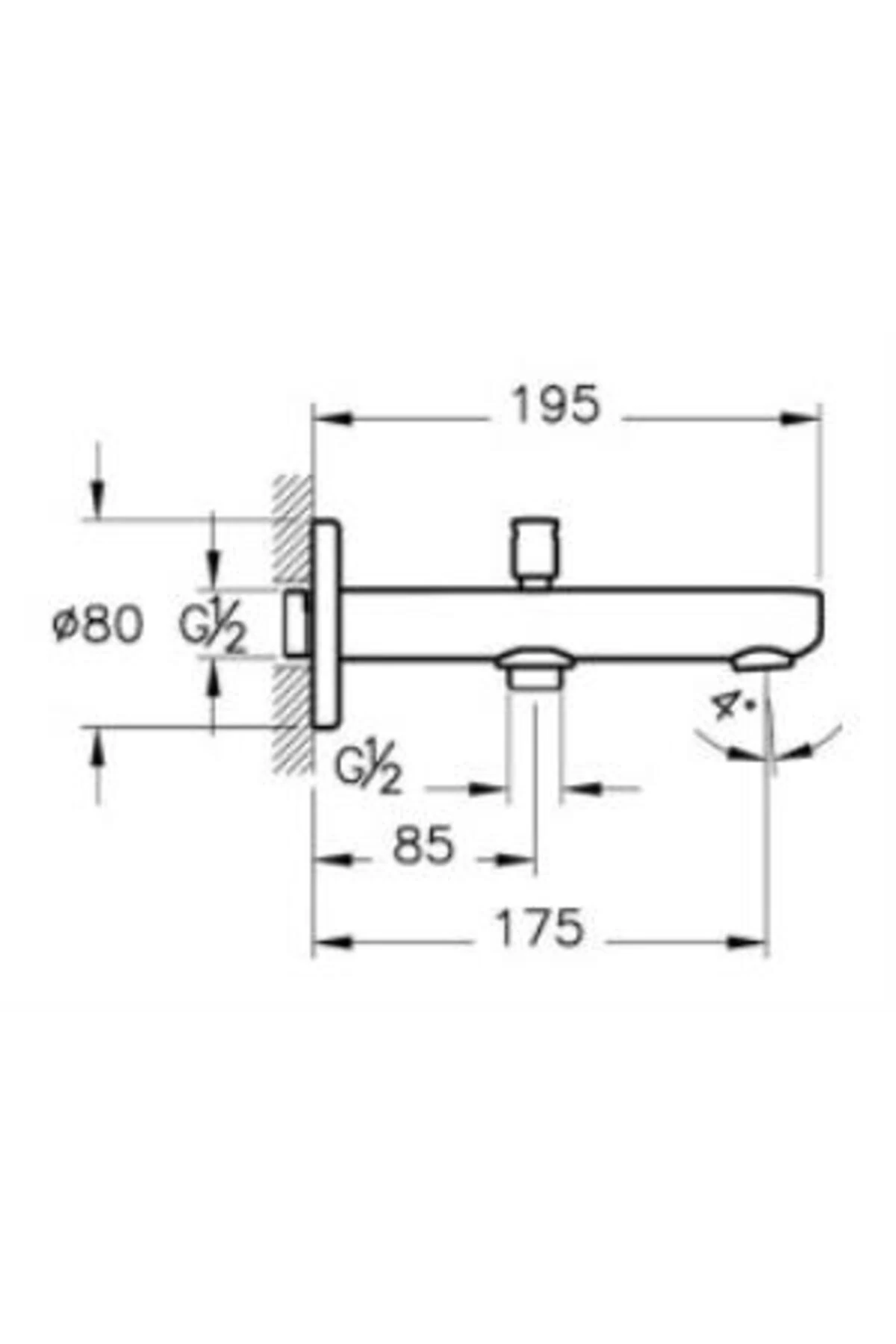Root Round A4271923 Çıkış Ucu, El Duşu Çıkışlı, Altın