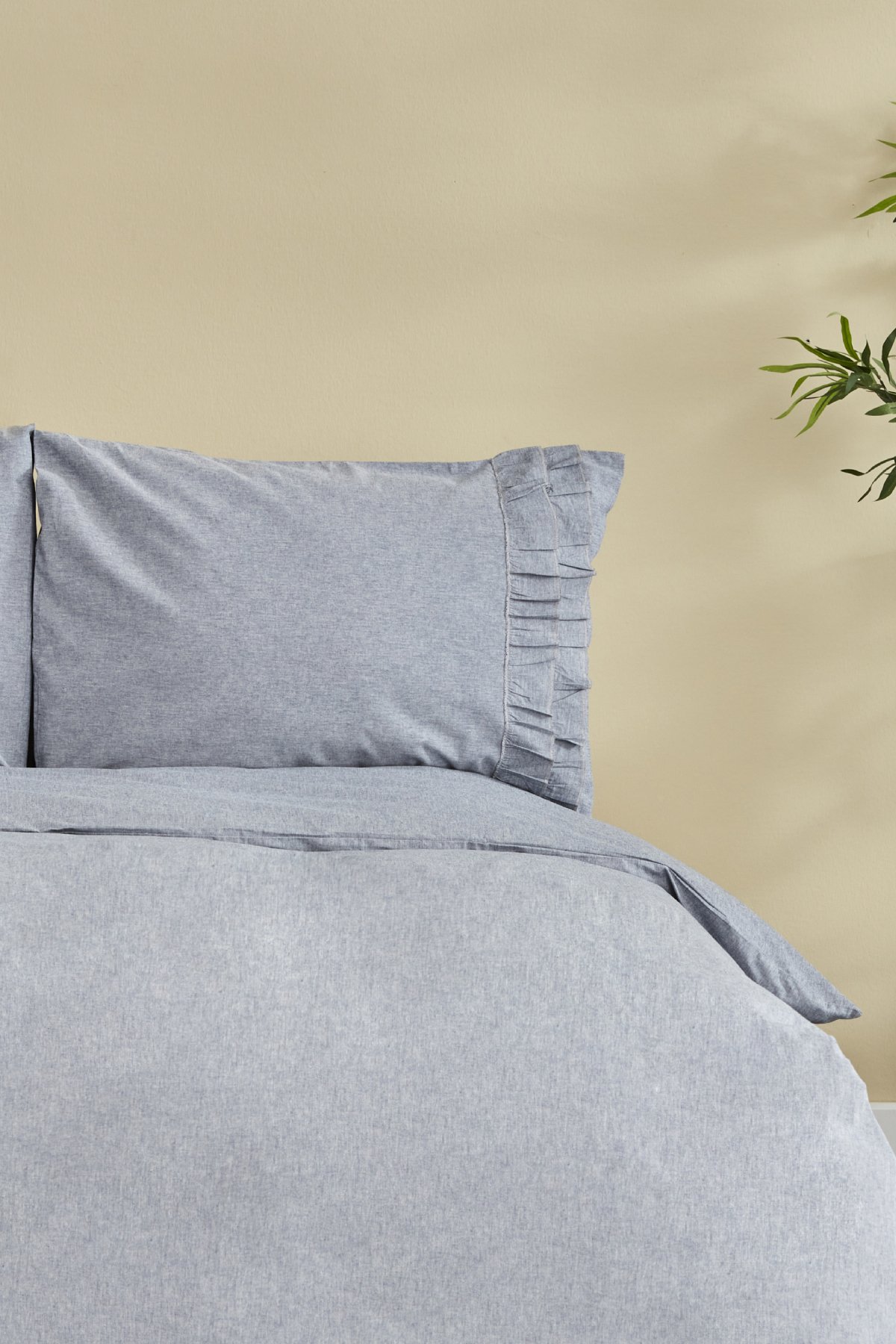 Denim Azur Çift Kişilik Nevresim Seti Mavi