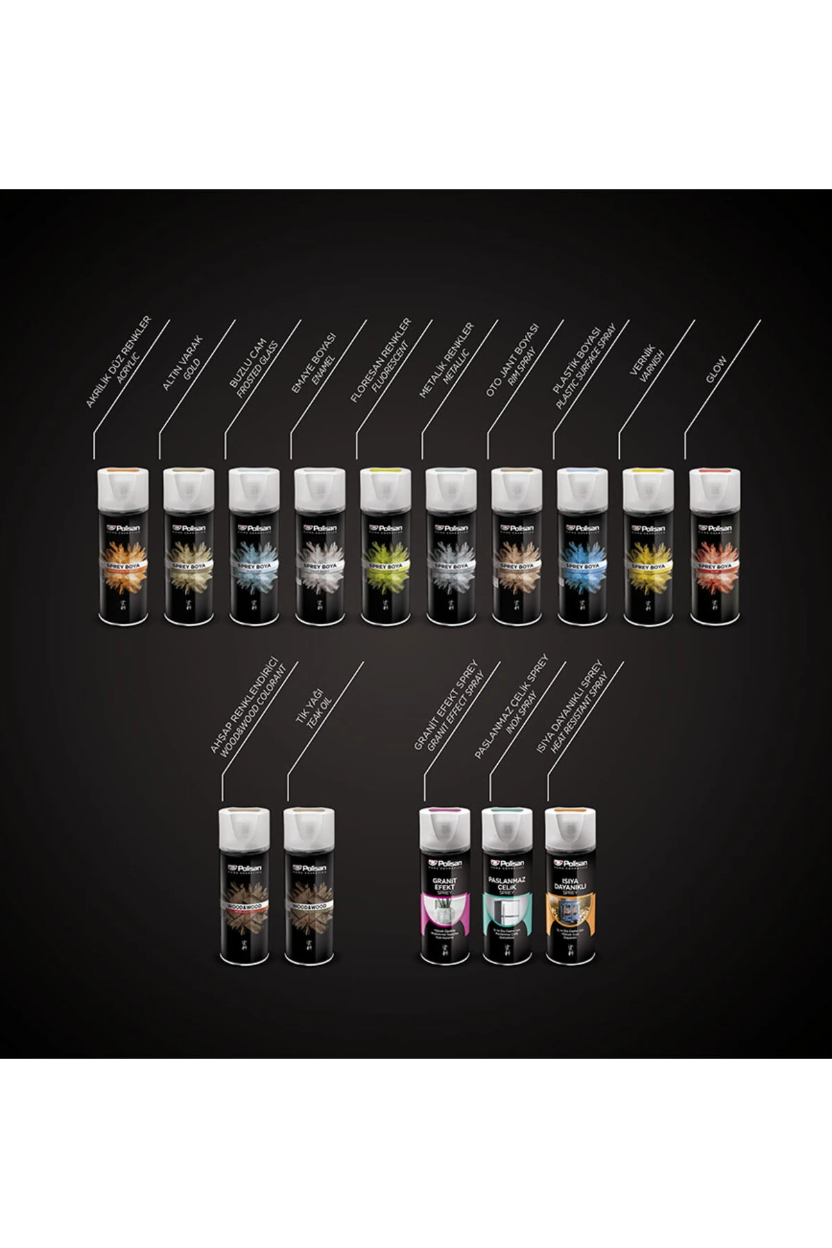 AKRİLİK SPREY MAT SIYAH- 9004