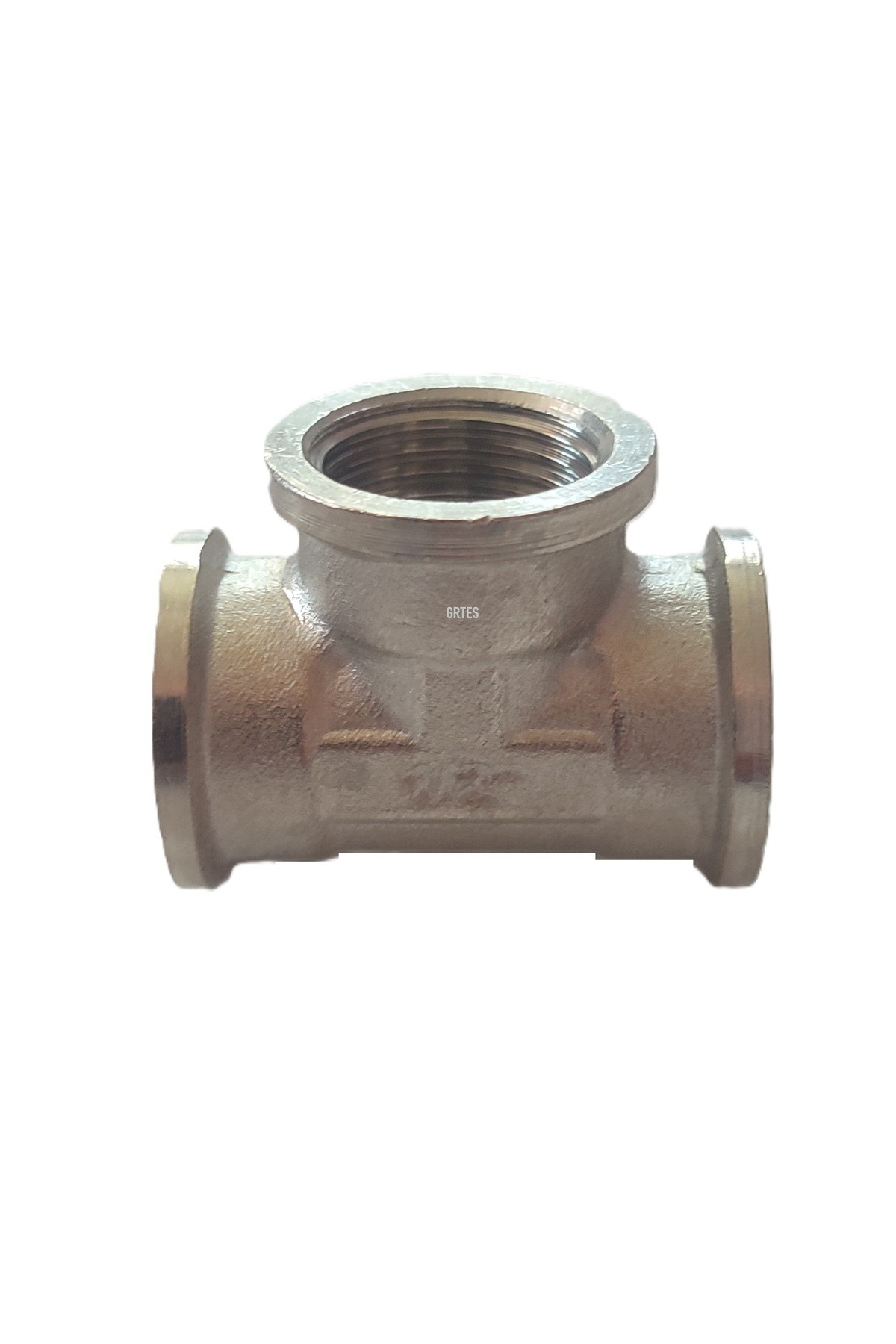 (10'lu Paket) 1/2" Dn15 İç Dişli Sarı/Krom TE (Dişi) - Chrome Tee