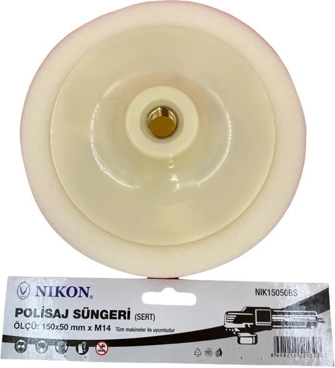 Nikon 15050BS Polisaj Süngeri 150 mm Beyaz Sert
