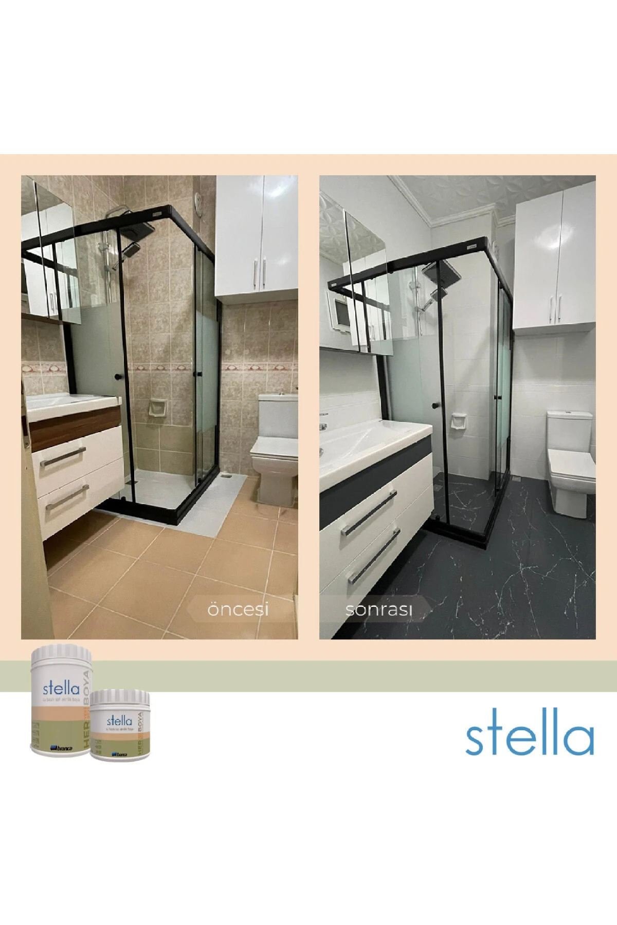 Stella Su Bazlı Saf Akrilik Boya 1 Lt Renk ( 2909 )