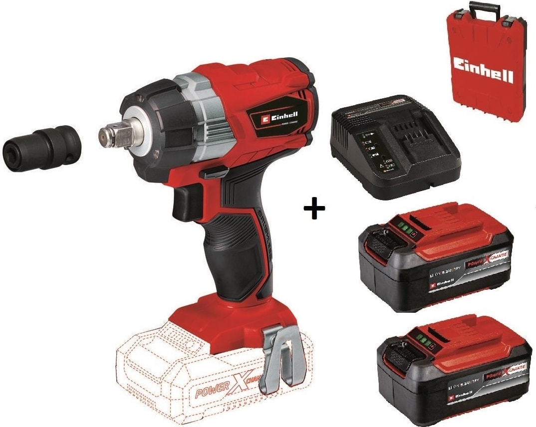 Te-Cw 18 Li Bl Akülü Şarjlı Somun Sıkma Kömürsüz + 2*5.2 Ah Plus Starter Kit + Çanta