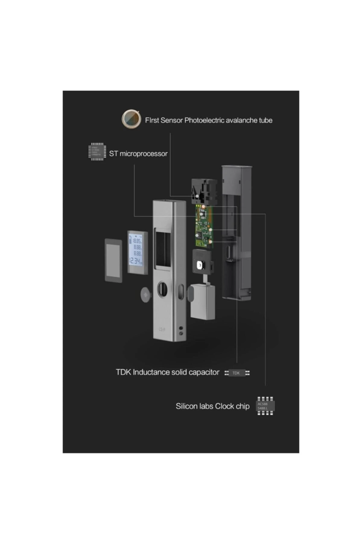 Duka Atuman 40m Lazer Mesafe Bulucu Ls-p