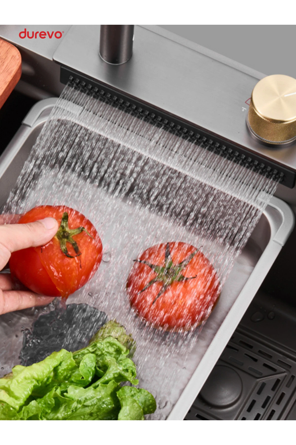 Mutfak Evyesi -Teknolojik Akıllı Eviye Sus304 Paslanmaz Çelik 3 mm Kalınlık PVD yüzey