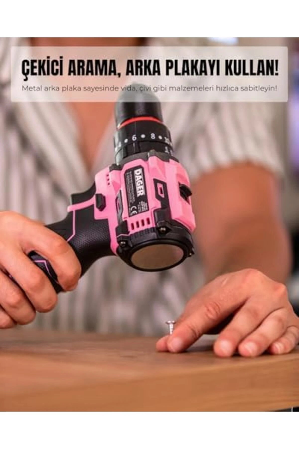 Dager NOVA 16.8V Kömürsüz Darbeli Şarjlı Matkap Vidalama Seti | 60Nm | Çift Akü + 85 Parça Aksesuar