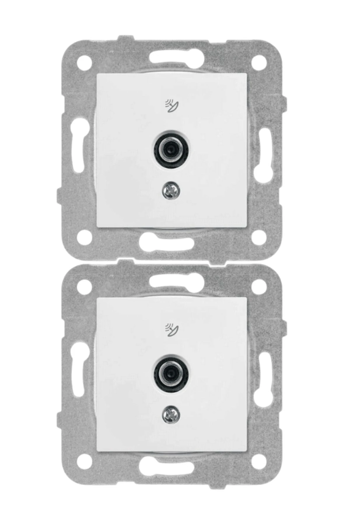 Viko Karre Uydu Prizi F Konnektörlü Sonlu Beyaz (Çerçeve Dahil) 90967009 (2 Adet)