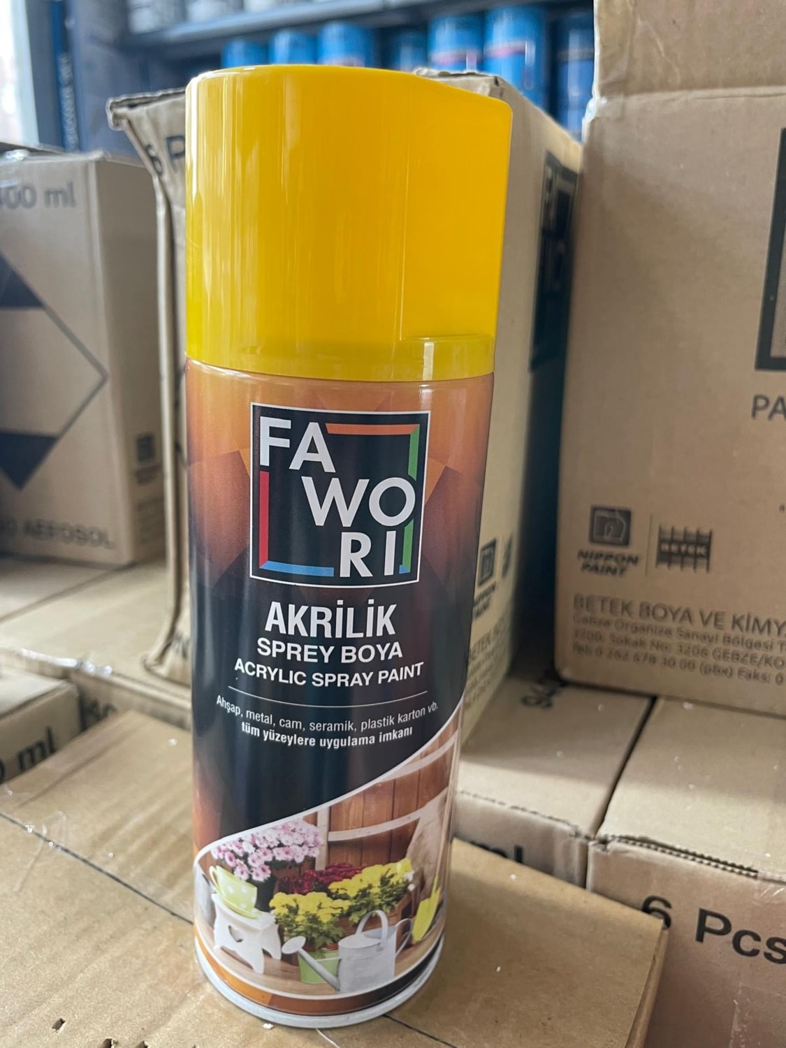 Akrilik Sprey Boya Krom Sarı