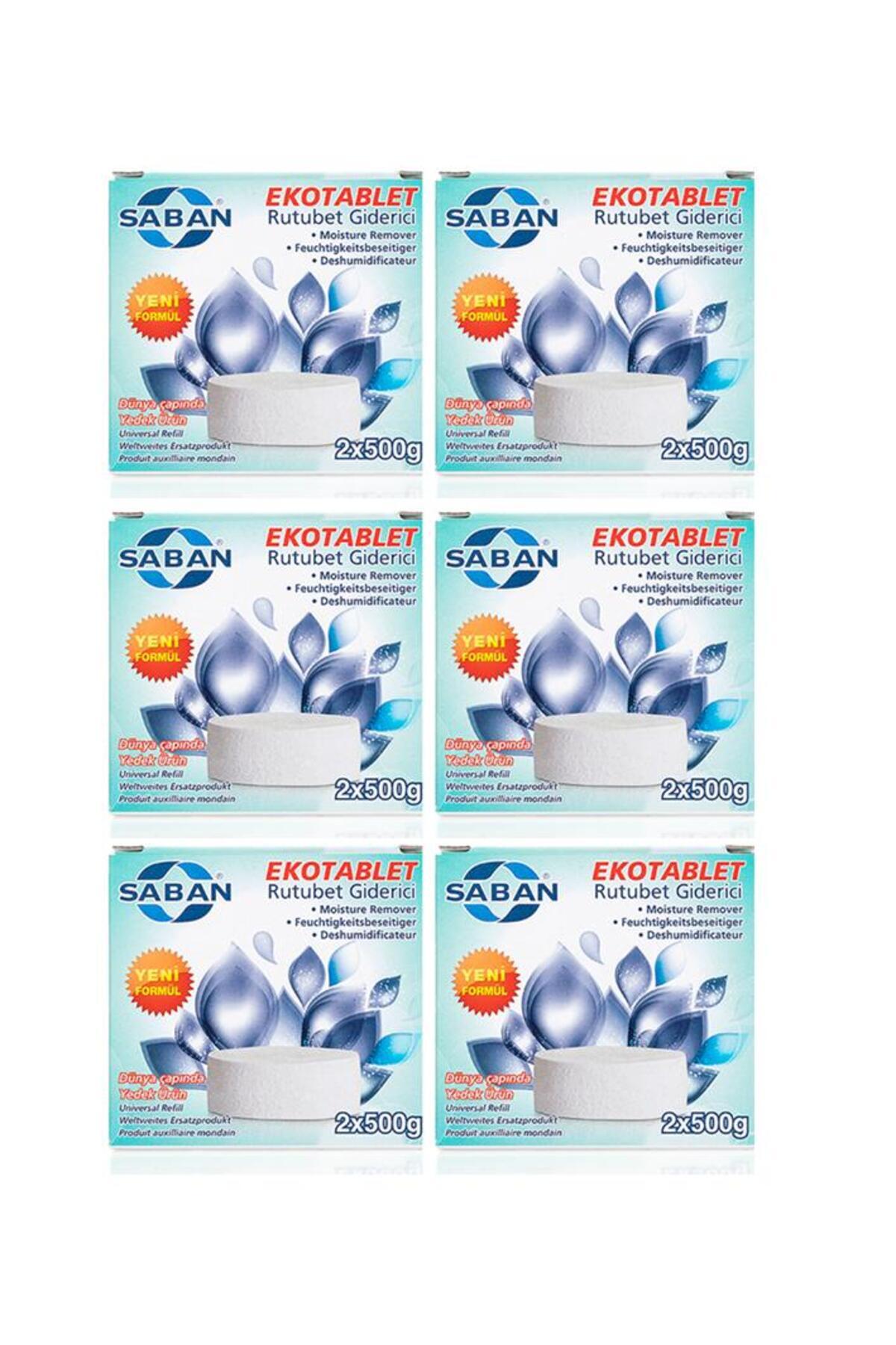 6 Adet 2x500 gr Nem Alıcı Rutubet Ve Küf Önleyici Yedek Tablet Lavanta