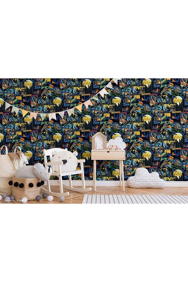 Adakids 8917 Serie Batman Desenli Çocuk Odası Duvar Kağıdı 8917-1