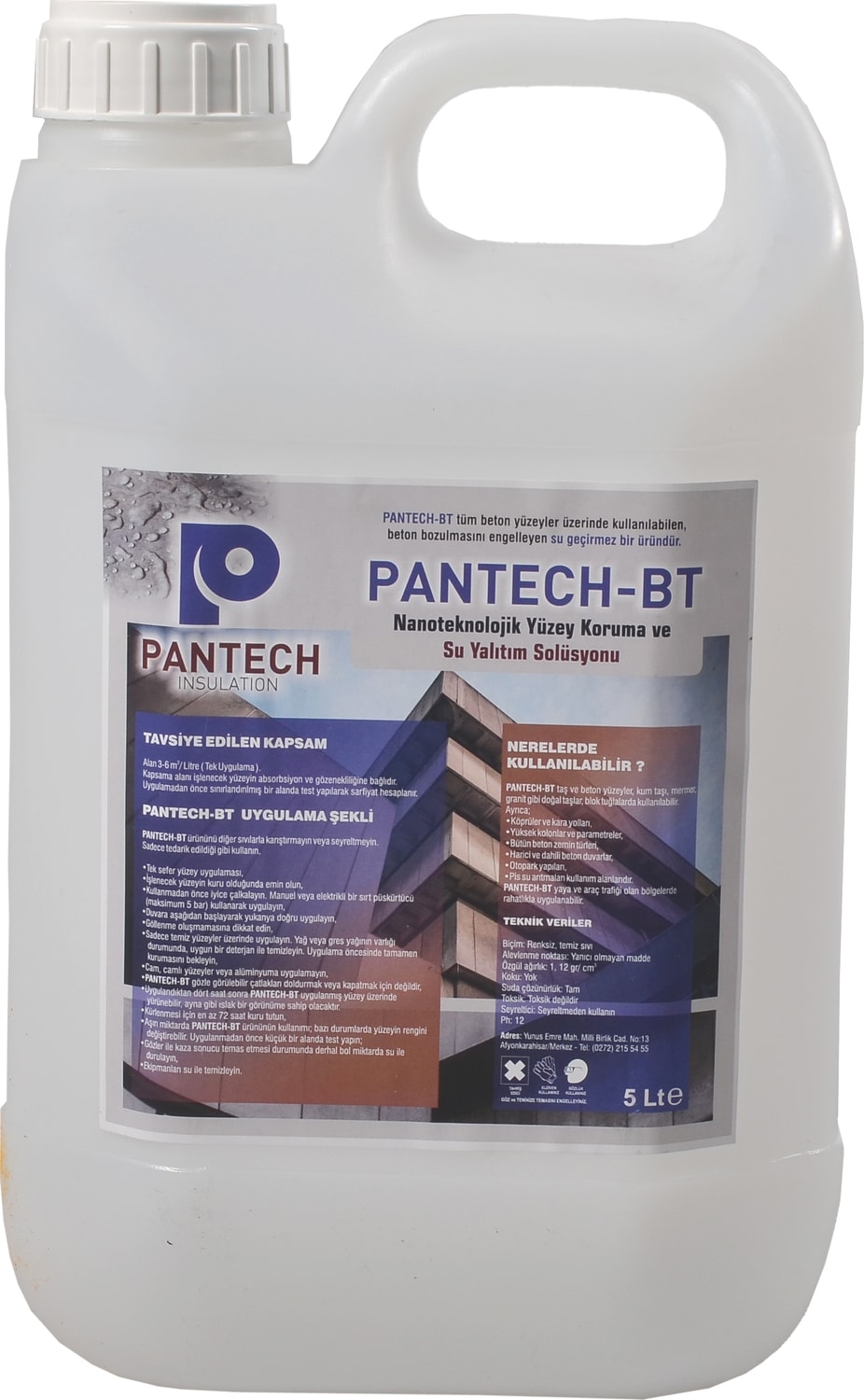 -BT PANTECH İNSULATİON ŞEFFAF,RENKSİZ,NANO TEKNOLJİ SU İZOLASYONU MALZEMESİ