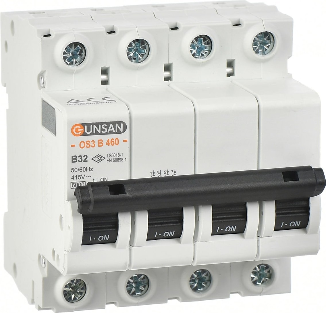 Valta Otomatik Sigorta 4 Kutup 6ka B Tip 32A